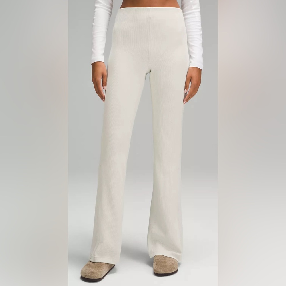 Brushed Softstreme Ribbed Zip Flared Pant 32.5"